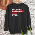 Proudest Baseball Mom Ever Women Crewneck Sweatshirt