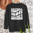 Retro Baseball Mom Summer Groovy Appreciation Women Crewneck Sweatshirt Retro Baseball Mom Summer Groovy Appreciation Women Crewneck Sweatshirt