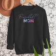 Retro Cute Mother's Day Teeball T-Ball Baseball Mom Women Crewneck Sweatshirt Retro Cute Mother's Day Teeball T-Ball Baseball Mom Women Crewneck Sweatshirt