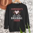 Somebody’s Loud Mouth Baseball Mom Women Crewneck Sweatshirt