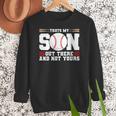 Thats My Son Out There And Not Yours Baseball Mom Women Crewneck Sweatshirt Thats My Son Out There And Not Yours Baseball Mom Women Crewneck Sweatshirt