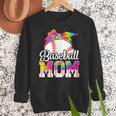 Tie Dye Baseball Mom Baseball Mama Sport Mother's Day Women Crewneck Sweatshirt