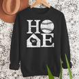 Vintage Baseball Home Wisconsin State Outline Baseball Mom Women Crewneck Sweatshirt