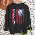 Vintage Baseball Mom Proud Family Summer Baseball Player Women Crewneck Sweatshirt Vintage Baseball Mom Proud Family Summer Baseball Player Women Crewneck Sweatshirt