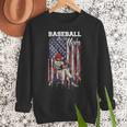 Vintage USA Flag Baseball Player Proud Baseball Mom Women Crewneck Sweatshirt Vintage USA Flag Baseball Player Proud Baseball Mom Women Crewneck Sweatshirt