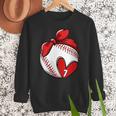 Womens Custom Baseball Mom Number 7 Heart For Mom Mommy Women Crewneck Sweatshirt Womens Custom Baseball Mom Number 7 Heart For Mom Mommy Women Crewneck Sweatshirt