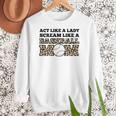 Act Like a Lady Scream Like a Baseball Mom Mother Women Crewneck Sweatshirt Act Like a Lady Scream Like a Baseball Mom Mother Women Crewneck Sweatshirt