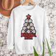 Baseball Christmas Tree Proud Baseball Mom Tee Women Crewneck Sweatshirt
