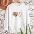Baseball Mama For Baseball Mom Leopard Game Day Women Crewneck Sweatshirt Baseball Mama For Baseball Mom Leopard Game Day Women Crewneck Sweatshirt