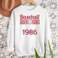 Baseball Mom Since 1986 Women Crewneck Sweatshirt