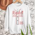 Baseball Mom 35 Number 35 Jersey Team Numbered Jersey Women Crewneck Sweatshirt