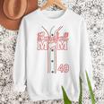 Baseball Mom 49 Number 49 Jersey Team Numbered Jersey Women Crewneck Sweatshirt