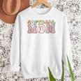 Baseball Mom Bleached Messy Bun Game Day Women Crewneck Sweatshirt Baseball Mom Bleached Messy Bun Game Day Women Crewneck Sweatshirt