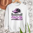 Baseball Mom Club Cool Women Crewneck Sweatshirt
