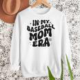 In My Baseball Mom Era Groovy Women Crewneck Sweatshirt In My Baseball Mom Era Groovy Women Crewneck Sweatshirt