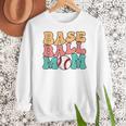 Baseball Mom Groovy Baseball Mom Women Crewneck Sweatshirt Baseball Mom Groovy Baseball Mom Women Crewneck Sweatshirt
