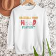 I Am A Baseball Mom With A Hood Playlist Premium Women Crewneck Sweatshirt I Am A Baseball Mom With A Hood Playlist Premium Women Crewneck Sweatshirt