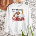 Baseball Mom Hot Mess Always Stressed Baseball Mama Women Crewneck Sweatshirt Baseball Mom Hot Mess Always Stressed Baseball Mama Women Crewneck Sweatshirt