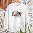 Baseball Mom Leopard For The Love Of The Game Bleached Women Women Crewneck Sweatshirt