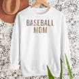 Baseball Mom Leopard Print Baseball Mother's Day Women Crewneck Sweatshirt