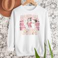 Baseball Mom Mama Mother's Cat In My Baseball Mom Era Women Crewneck Sweatshirt Baseball Mom Mama Mother's Cat In My Baseball Mom Era Women Crewneck Sweatshirt