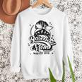 Baseball Mom May Get Loud Messy Bun Mother's Day Women Crewneck Sweatshirt