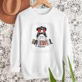 Baseball Mom Messy Bun Mommy Baseball Player Premium Women Crewneck Sweatshirt Baseball Mom Messy Bun Mommy Baseball Player Premium Women Crewneck Sweatshirt