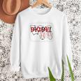 Baseball Mom Mommy Baseball Player Premium Women Crewneck Sweatshirt