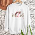 Baseball Mom Like A Normal Mom But Louder & Prouder Women Premium Women Crewneck Sweatshirt