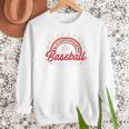 Baseball Mom Rainbow Great Team Mom Premium Women Crewneck Sweatshirt Baseball Mom Rainbow Great Team Mom Premium Women Crewneck Sweatshirt