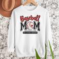 Baseball Mom Red Varsity Baseball Mama Cute Mother's Day Women Crewneck Sweatshirt Baseball Mom Red Varsity Baseball Mama Cute Mother's Day Women Crewneck Sweatshirt