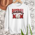 Baseball Mom Sports Red Women Crewneck Sweatshirt Baseball Mom Sports Red Women Crewneck Sweatshirt
