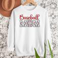 Baseball Mom Sporty Humor Raglan Baseball Tee Women Crewneck Sweatshirt