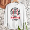 Baseball MomBall Game Mother's Day 2023 Women Crewneck Sweatshirt Baseball MomBall Game Mother's Day 2023 Women Crewneck Sweatshirt