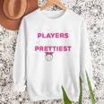 Baseball Players Have The Prettiest Moms Baseball Moms Women Crewneck Sweatshirt Baseball Players Have The Prettiest Moms Baseball Moms Women Crewneck Sweatshirt