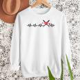 Baseball Softball Baseball Mom Heartbeat Baseball Women Crewneck Sweatshirt Baseball Softball Baseball Mom Heartbeat Baseball Women Crewneck Sweatshirt