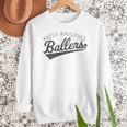 Busy Raising Ballers Baseball Mom & Parent Sports Premium Tri-Blend Women Crewneck Sweatshirt