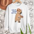 Capybara Calm Your Mitts Baseball Mom Sport Lover Tee Women Crewneck Sweatshirt Capybara Calm Your Mitts Baseball Mom Sport Lover Tee Women Crewneck Sweatshirt