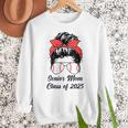 Class Of 2025 Baseball Mom Senior Graduation Graduate Women Women Crewneck Sweatshirt