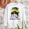 Colombia Baseball Mom Messy Bun Women Crewneck Sweatshirt