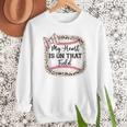 Cute Baseball Mom My Heart On That Field Sister Girl Toddler Women Crewneck Sweatshirt Cute Baseball Mom My Heart On That Field Sister Girl Toddler Women Crewneck Sweatshirt