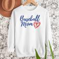 Cute Baseball Mom Heart Matching Mama Mother's Day Women's Women Crewneck Sweatshirt