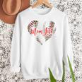 Cute Baseball Mom Heart Mother's Day Sport Mama Mom Life Women Crewneck Sweatshirt Cute Baseball Mom Heart Mother's Day Sport Mama Mom Life Women Crewneck Sweatshirt