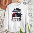 Dominican Baseball Mom Dominican Baseball Girl Women Crewneck Sweatshirt Dominican Baseball Mom Dominican Baseball Girl Women Crewneck Sweatshirt