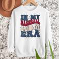 Groovy In My Baseball Mom Era Baseball Mama Mother's Day Women Crewneck Sweatshirt Groovy In My Baseball Mom Era Baseball Mama Mother's Day Women Crewneck Sweatshirt
