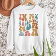 Groovy In My Baseball Mom Era Softball Game Day Women Crewneck Sweatshirt Groovy In My Baseball Mom Era Softball Game Day Women Crewneck Sweatshirt