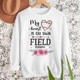 My Heart Is On That Field Ball Gigi Baseball Mom Women Crewneck Sweatshirt My Heart Is On That Field Ball Gigi Baseball Mom Women Crewneck Sweatshirt