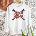 Hits 'n Giggles Baseball Player Women Baseball Mom Mother Women Crewneck Sweatshirt Hits 'n Giggles Baseball Player Women Baseball Mom Mother Women Crewneck Sweatshirt