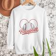 Home Runs And Heartbeats Being A Baseball Mom Women Crewneck Sweatshirt
