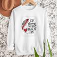 I'Ll Always Be Your Biggest Fan Baseball Mom s Premium Women Crewneck Sweatshirt I'Ll Always Be Your Biggest Fan Baseball Mom s Premium Women Crewneck Sweatshirt